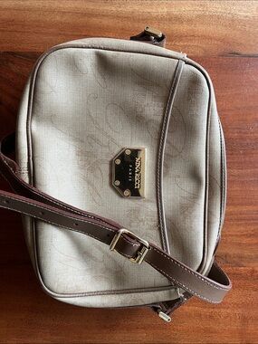 Nina Ricci beige and brown crossbody bag